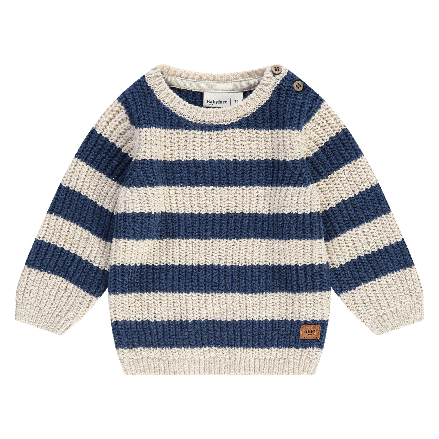 BABYFACE W24 boys knitted pullover BBE24427303 blue