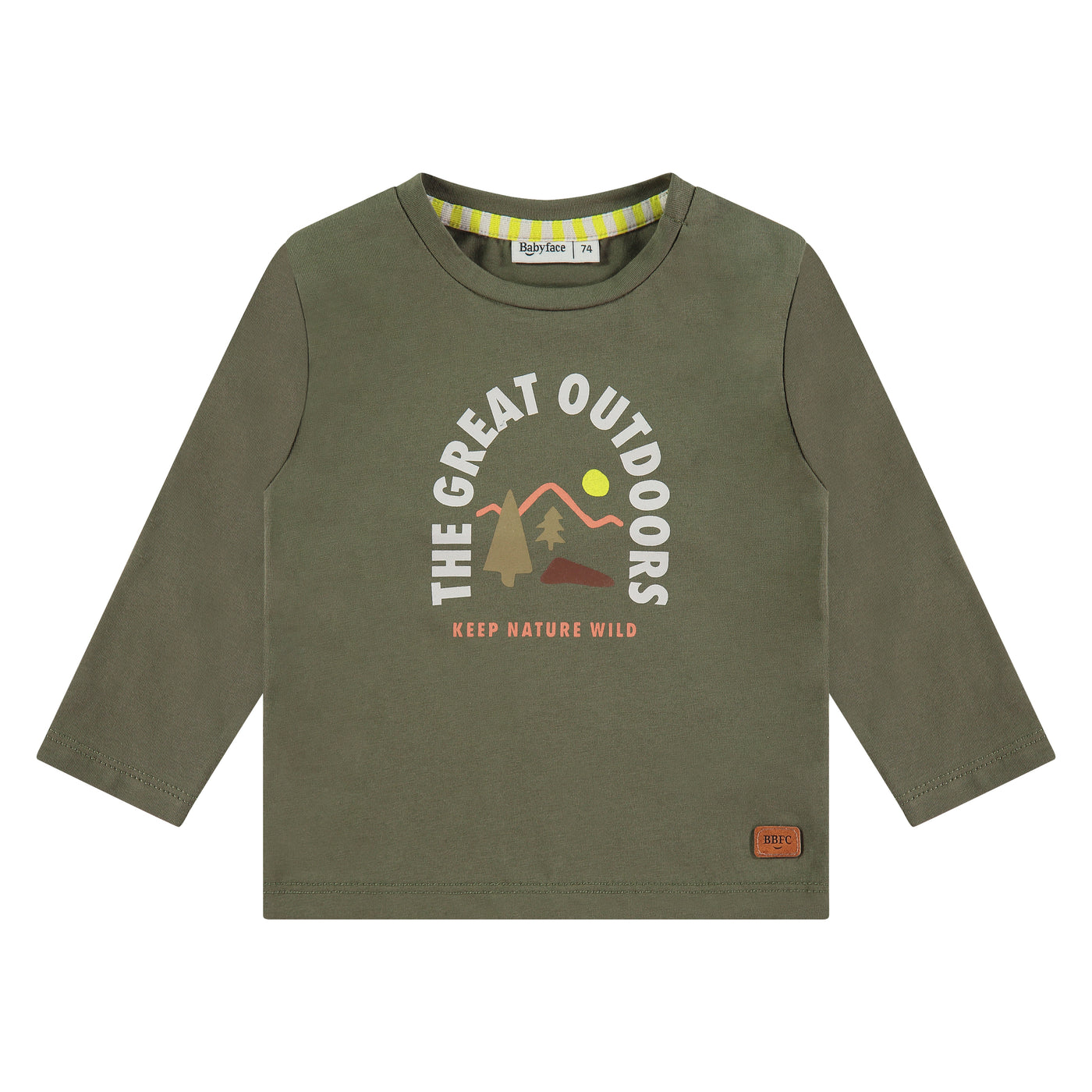 BABYFACE W24 boys t-shirt long sleeve BBE24527631 dark forrest