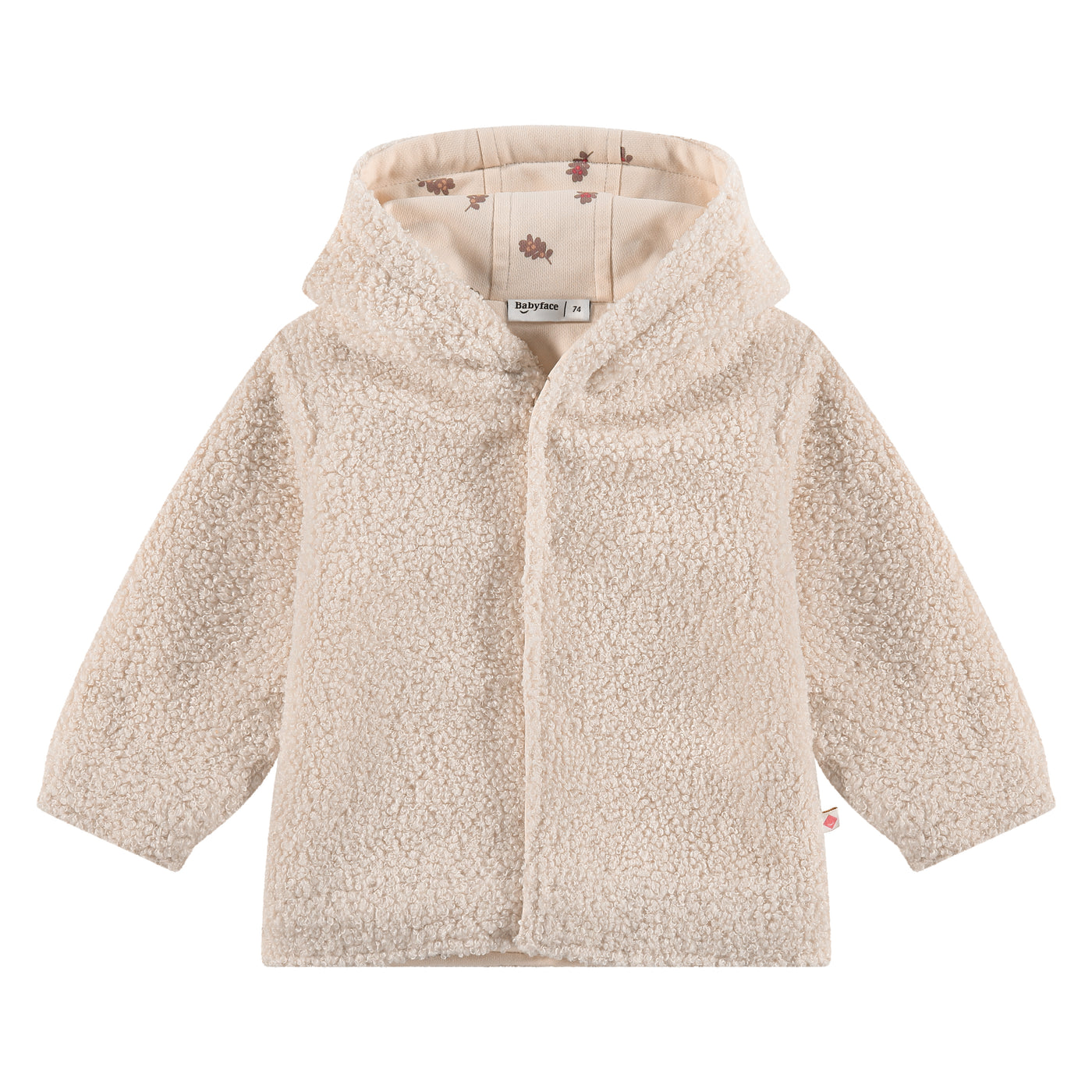 BABYFACE W24 girls reversible teddy jacket BBE24528120 beige