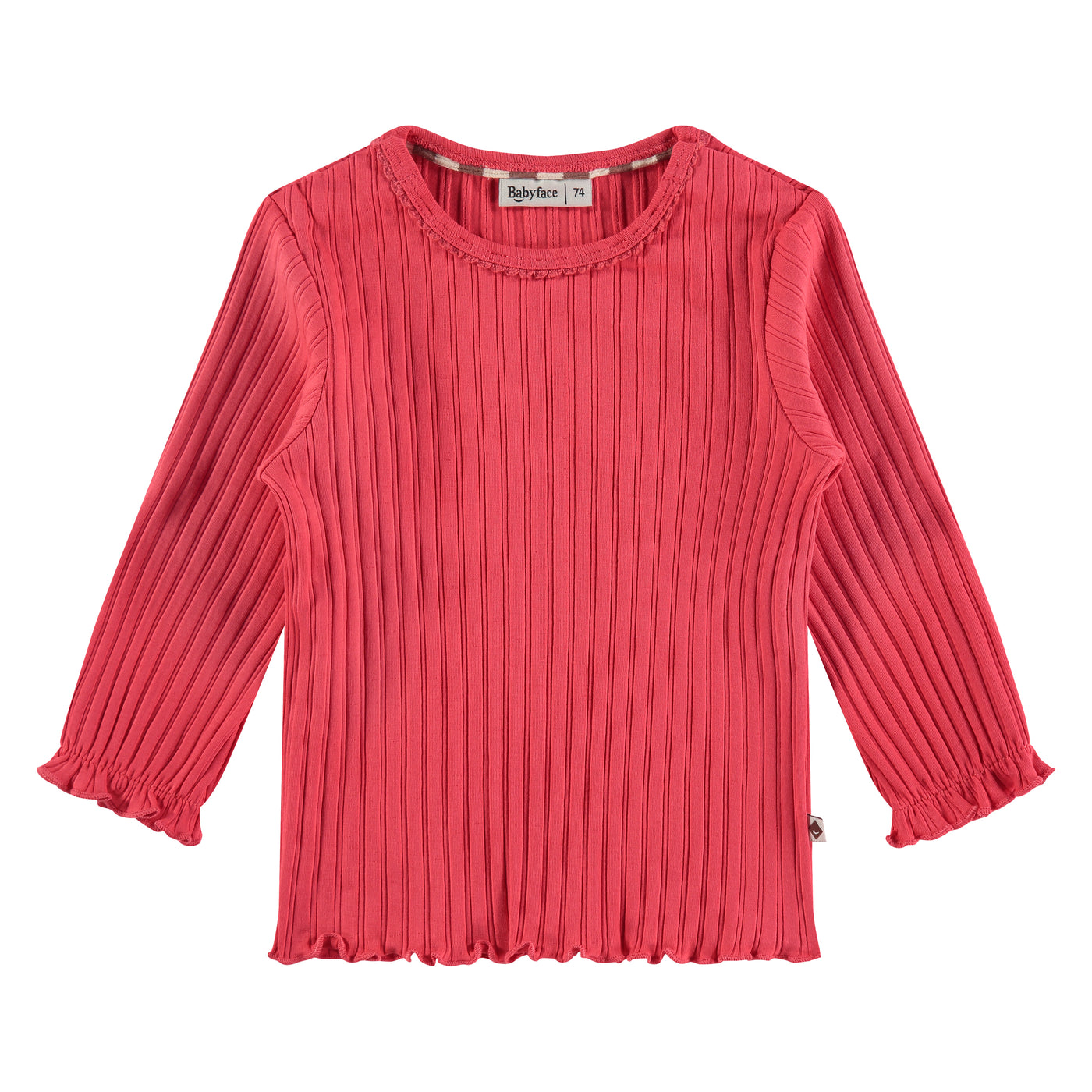 BABYFACE W24 girls rib t-shirt longsleeve BBE24528624 red