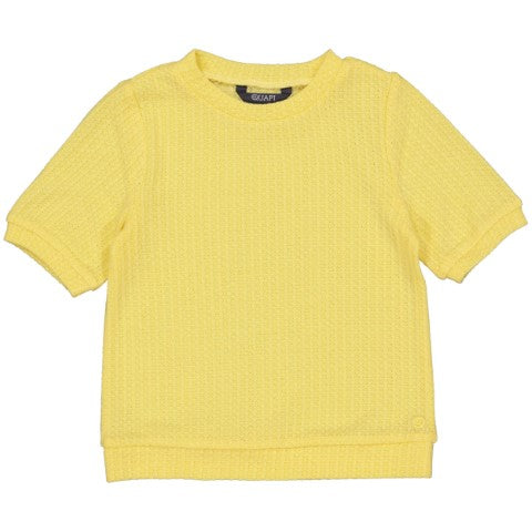Quapi S24 Girls Knitted top BONITAQS243 Soft Yellow