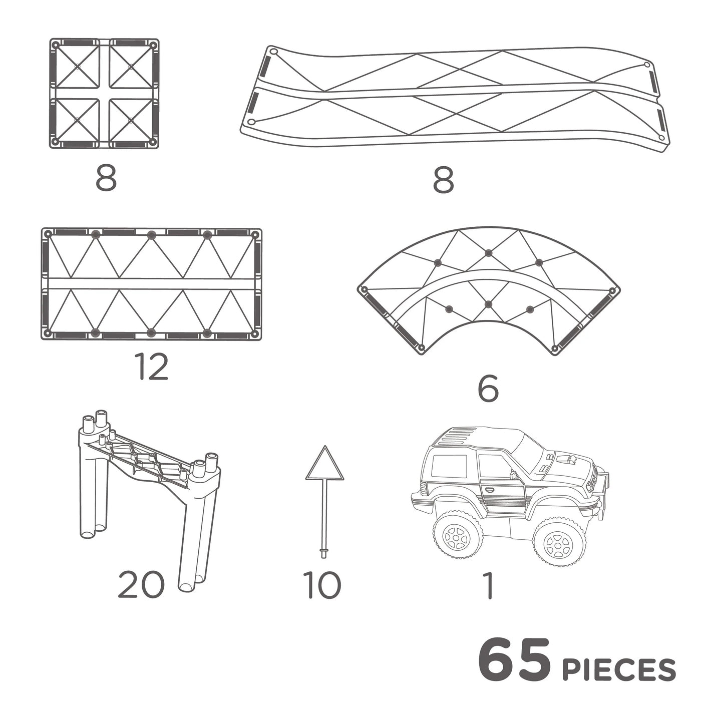 Clever Clixx Race Track Intense | 65 pieces | CC1011