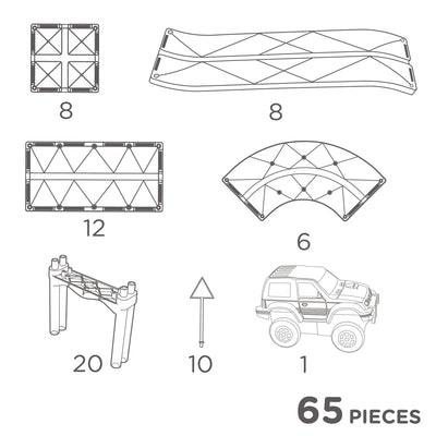Clever Clixx Race Track Intense | 65 pieces | CC1011