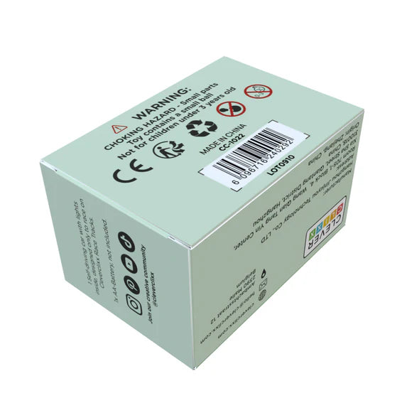 Clever Clixx Race Auto pastel groen 1 Stuk  CC1022