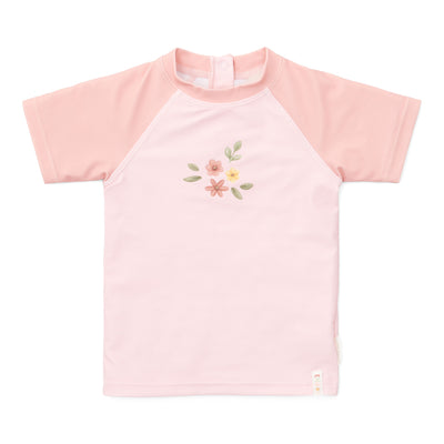 Little Dutch Zwem T-shirt korte mouw Flower Pink