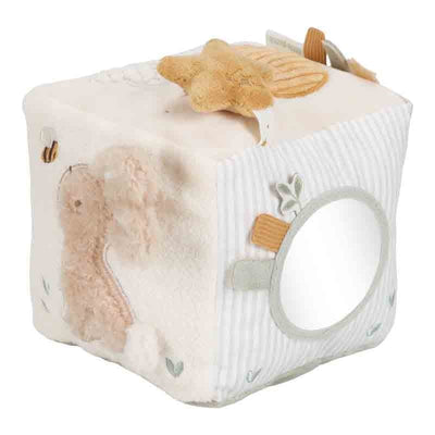 Little Dutch zachte activiteitenkubus - Beige - Newborn Naturals LD8409