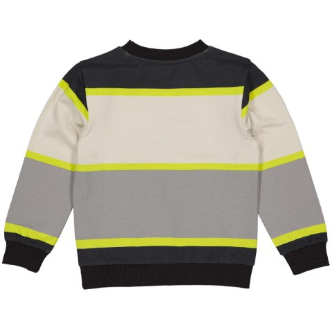 Quapi W24 Boys SWEATERS DARRONQW243 AOP Light grey stripe