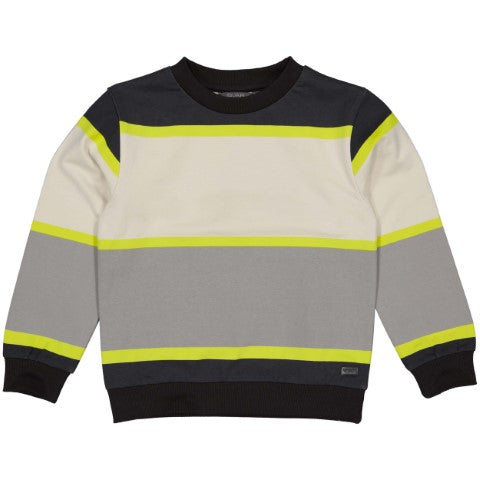 Quapi W24 Boys SWEATERS DARRONQW243 AOP Light grey stripe