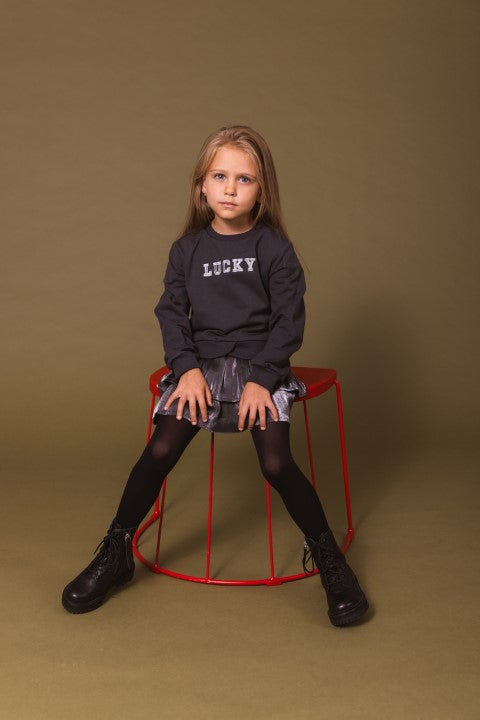 Quapi W24 Girls SWEATERS DIEKEQW243 Black Raven