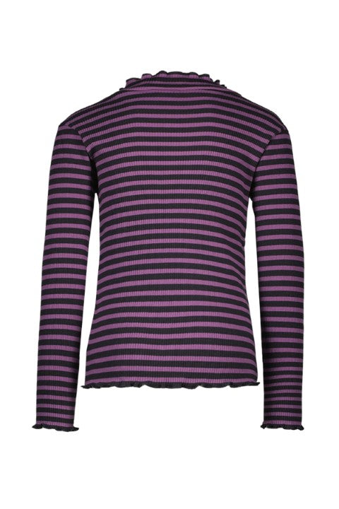 Like Flo w24 Eef Flo girls rib yds top Stripe lavendel/grey F408-5403 220