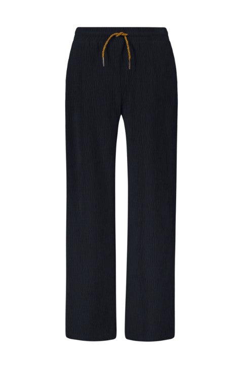 Like Flo w24 Fem Flo velvet pants with stri Navy F409-5607 190