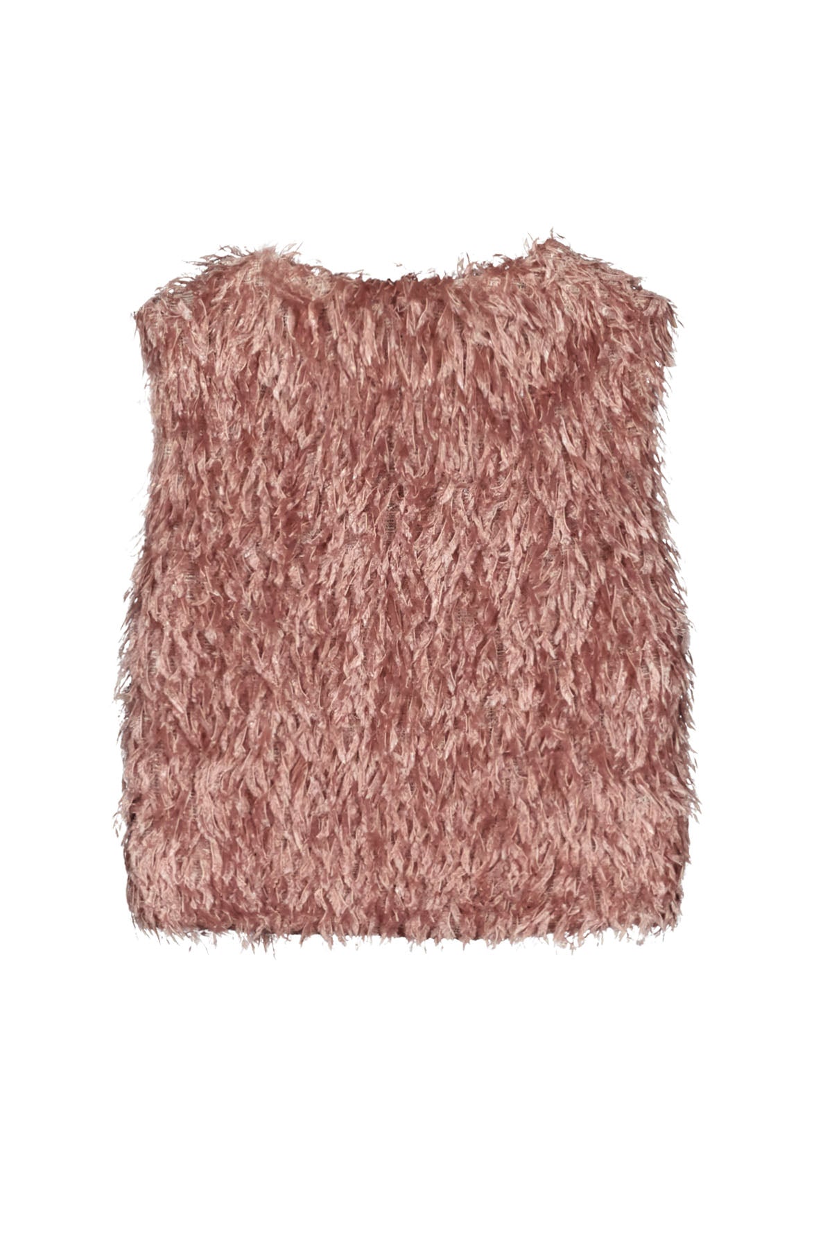 Like Flo Pre-Spring S25 Flo girls feather gilet Blush F412-5307 205