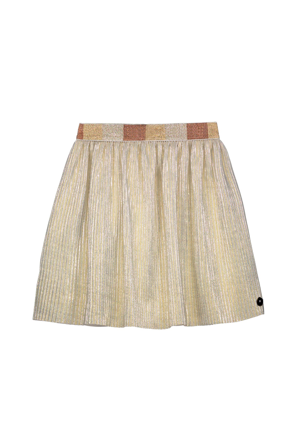 Like Flo Pre-Spring S25 Sara Flo girls plissé skirt with jersey lining Off white F412-5704 001