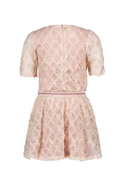 Like Flo Pre-Spring S25 Flo girls dress with fancy fabric + lining Blush F412-5801 205