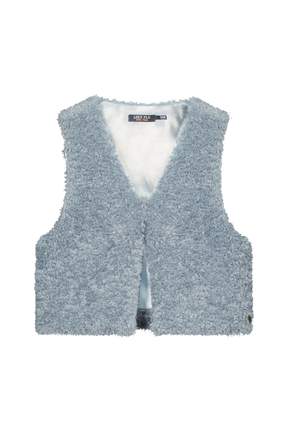 Like Flo w25 Diam Flo girls faux fur gilet Ice blue F508-5300 131
