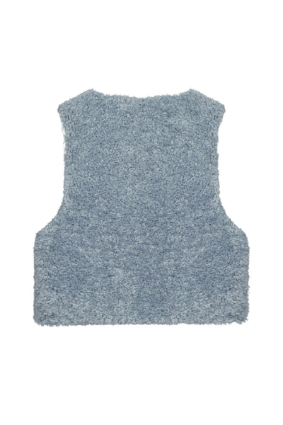 Like Flo w25 Diam Flo girls faux fur gilet Ice blue F508-5300 131