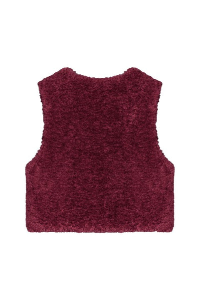 Like Flo w25 Diam Flo girls faux fur gilet Cherry F508-5300 615