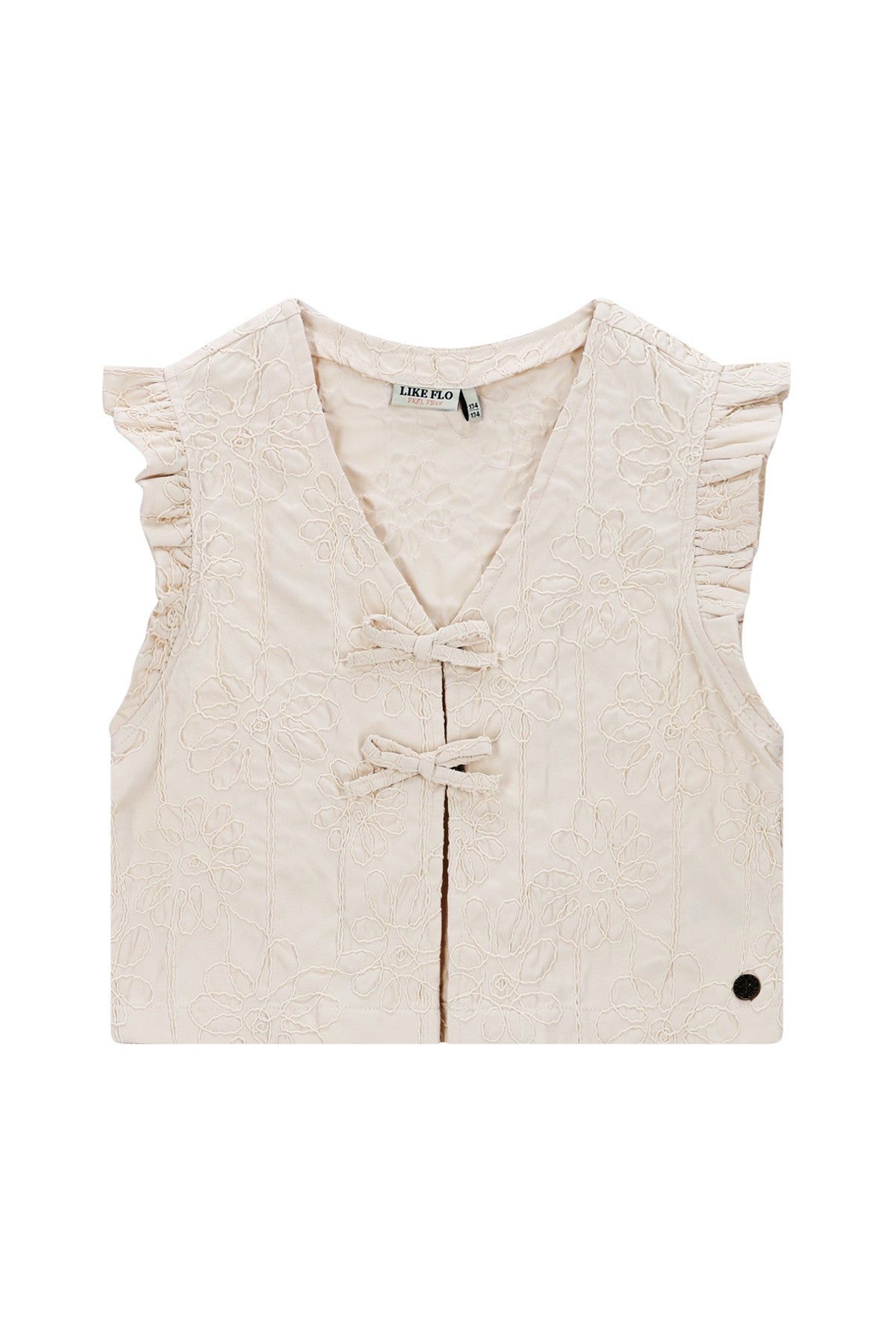 Like Flo w25 Dia Flo girls gilet with fake bow closure Kit F508-5303 050