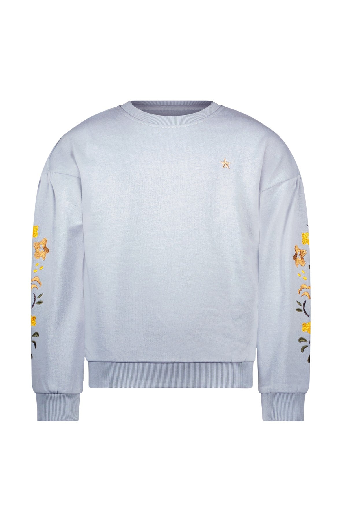 Like Flo w25 Danee Flo girls sweater with artwork Ice blue F508-5305 131