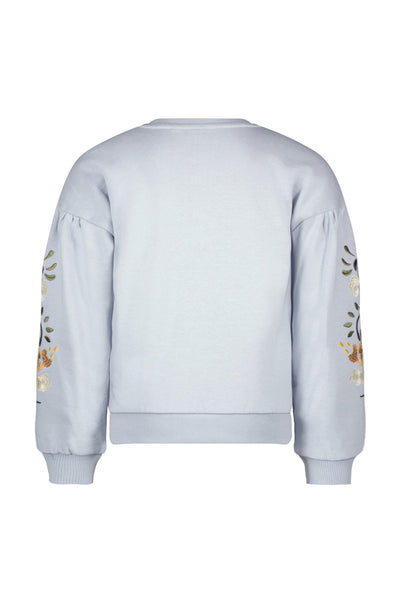 Like Flo w25 Danee Flo girls sweater with artwork Ice blue F508-5305 131