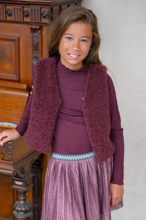 Like Flo w25 Eef Flo girls basic rib coll Cherry F508-5400 615