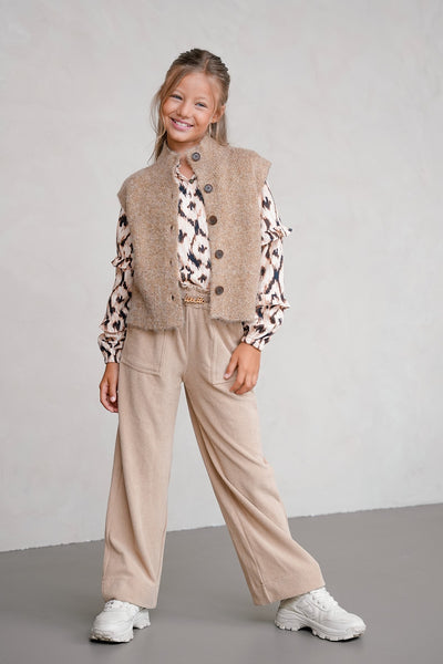 Like Flo w25 Finn Flo girls corduroy wide leg pants with beltloops Kit F508-5606 050