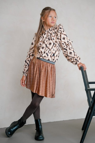 Like Flo w25 Holly Flo girls metallic skirt Copper F508-5702 237