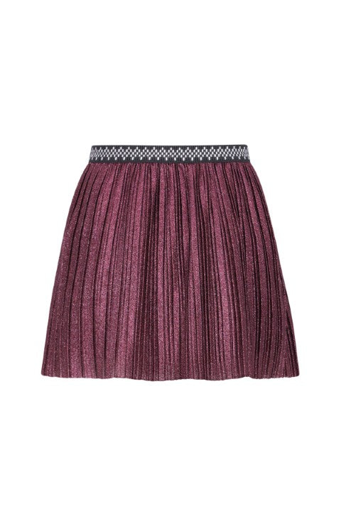 Like Flo w25 Solly Flo girls plissé glitter skirt Cherry F508-5704 615