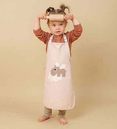 Done by Dear waterproof kids apron Happy Clouds Powder 1343541