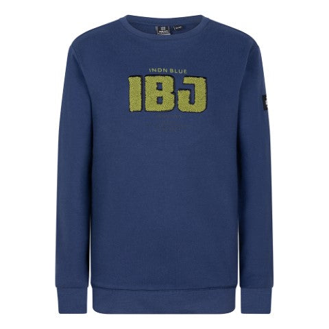 Indian blue jeans Boys Organic Sweater IBJ Towel Evening Blue IBBW23-4534 512