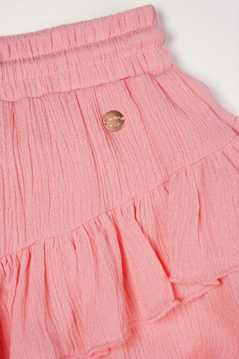 NoNo S24 Girls Kids Nova Crincled skirt Strawberry Pink N403-5714 266