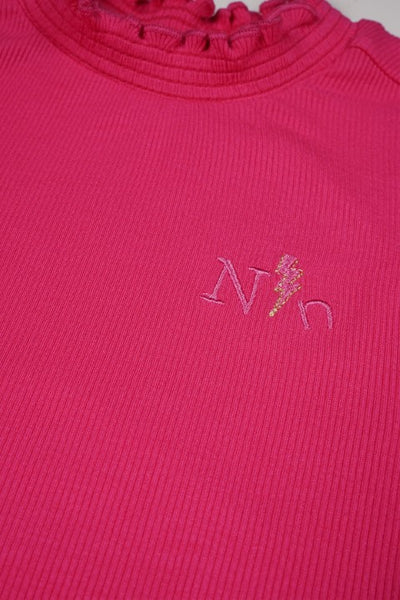 NoNo w24 Girls Kids Koss rib jersey tshirt Azalea Pink N408-5401 269