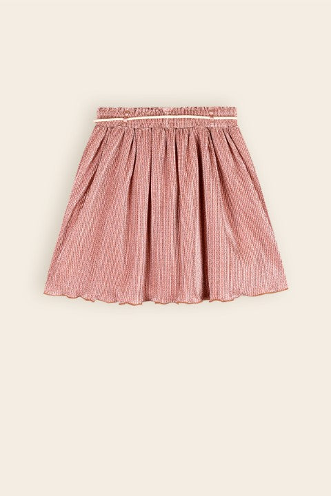 NoNo w24 Girls Kids Nele AOP Plissee skirt Taupe N408-5700 431