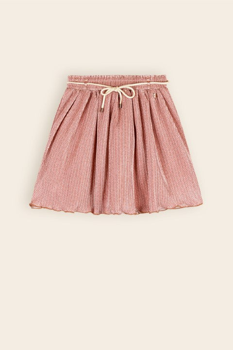 NoNo w24 Girls Kids Nele AOP Plissee skirt Taupe N408-5700 431