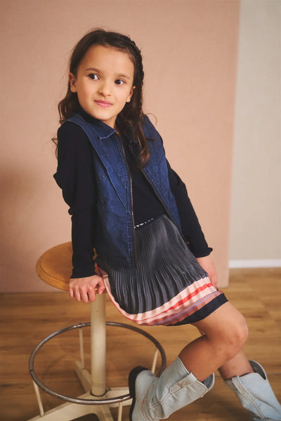 NoNo w24 Girls Kids Dory Blue denim gilette N409-5311 110