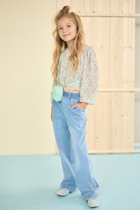 NoNo S25 Sayla Denim Palazzo pants Denim N502-5608 113