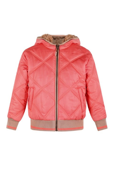 NoNo Winterjackets & Acc. w25 Bomby Reversible Hooded Bomber Jacket Blushy Cheeks N507-5202 546