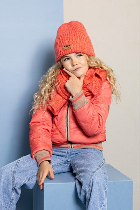 NoNo Winterjackets & Acc. w25 Bomby Reversible Hooded Bomber Jacket Blushy Cheeks N507-5202 546