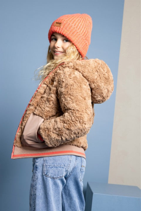 NoNo Winterjackets & Acc. w25 Bomby Reversible Hooded Bomber Jacket Blushy Cheeks N507-5202 546