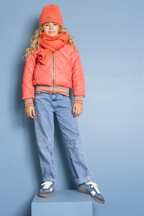 NoNo Winterjackets & Acc. w25 Bomby Reversible Hooded Bomber Jacket Blushy Cheeks N507-5202 546