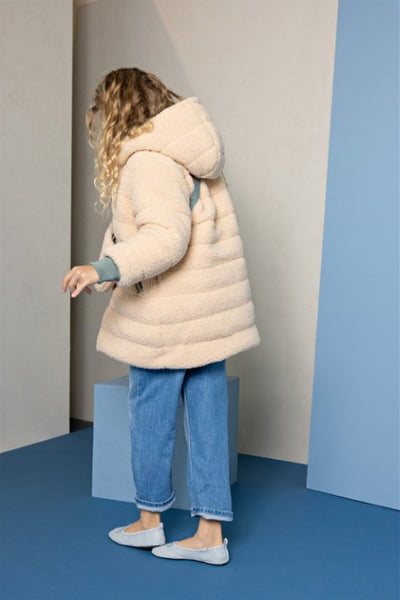 NoNo Winterjackets & Acc. w25 Betty Reversible Hooded Mid Long Jacket+ Bag Loden Frost Green N507-5203 338