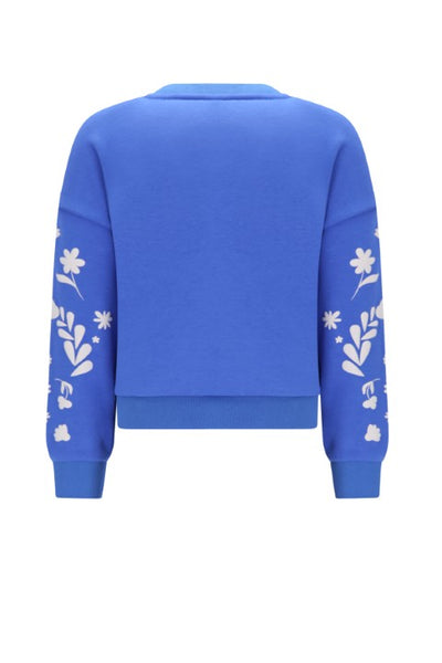 NoNo w25 Konono Furry Sweat with Sleeveprint Nautical Blue N508-5302 156