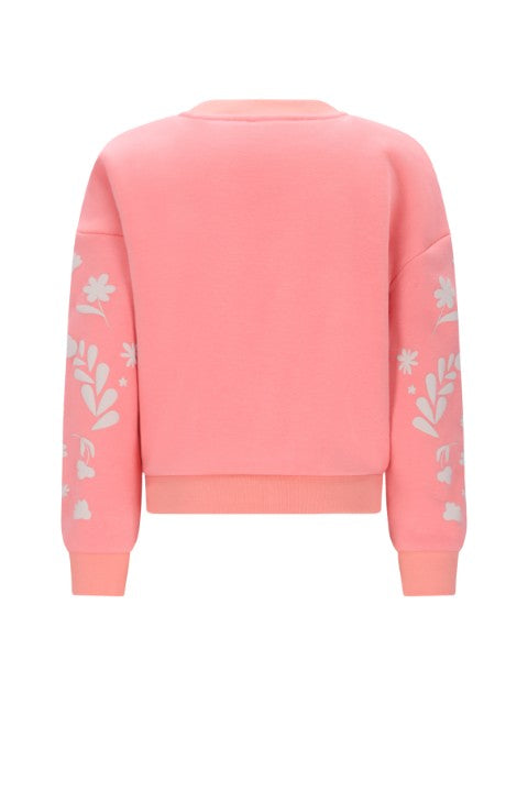 NoNo w25 Konono Furry Sweat with Sleeveprint Lovely Lychee Pink N508-5302 258