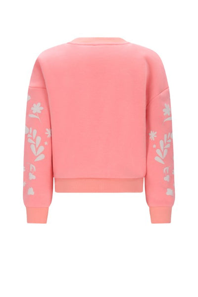NoNo w25 Konono Furry Sweat with Sleeveprint Lovely Lychee Pink N508-5302 258
