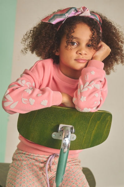 NoNo w25 Konono Furry Sweat with Sleeveprint Lovely Lychee Pink N508-5302 258