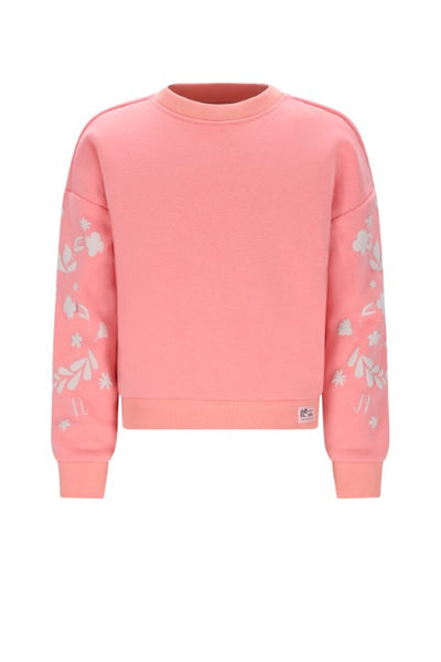 NoNo w25 Konono Furry Sweat with Sleeveprint Lovely Lychee Pink N508-5302 258