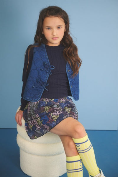 NoNo w25 Kaby Denim Stepped Gilet Nautical Blue N508-5308 156