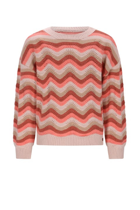 NoNo w25 Kessy Waivy Pattern Knitted Sweater Lovely Lychee Pink N508-5314 258