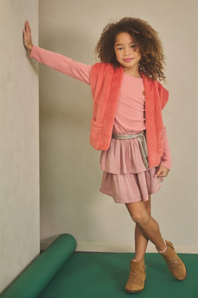 NoNo w25 Kila Gilet Solid Fur Lovely Lychee Pink N508-5318 258