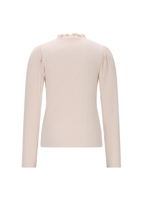 NoNo w25 Koss Ecovero Rib Jersey Essential Tshirt Pearled Ivory N508-5401 020